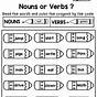 Noun And Verb Worksheets