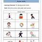 Worksheets On Action Verbs