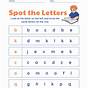 Letters For Preschoolers Worksheets