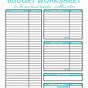 Free Monthly Budget Worksheets
