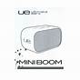 Ultimate Ears Mini Boom User Manual
