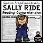Sally Ride First Grade Worksheet