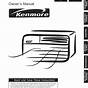 Kenmore Portable Air Conditioner User Manual