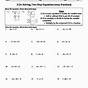 Two-step Equations Worksheets With Answers