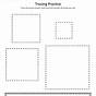 Trace Square Worksheets