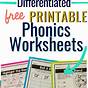 Free Phonics Worksheets