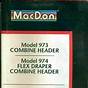 Macdon 972 Parts Manual