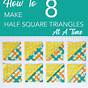 Magic 8 Half Square Triangles Chart