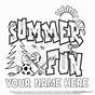 Summer Camp Free Printable Worksheets