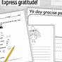 Thanksgiving Spanish Worksheets