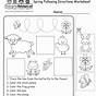 Follow Direction Worksheets