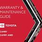 2021 Toyota Camry Hybrid Maintenance Schedule