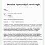 Sample Sponsorship Request Letter For Non Profit Organizatio