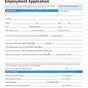 Printable Application For Employment