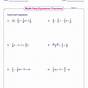 Multi Step Equations With Fractions Worksheet