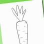 Printable Easter Carrot Template