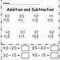 First Grade Addition And Subtraction Worksheets