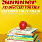 Summer Reading Program For 1st Graders
