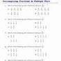 Composing And Decomposing Fractions Worksheet