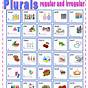 Regular Plural Nouns Kindergarten Worksheet