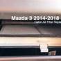 2018 Mazda 3 Cabin Air Filter
