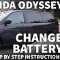 2019 Honda Odyssey Battery Replacement
