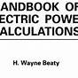 Electric Power Calculations Worksheet