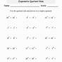 Exponent Practice Worksheet Answers