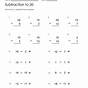 Subtraction Math Worksheets Up To 20