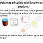 Cross Sections Of Solids Worksheet