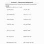 Exponent Laws Worksheet