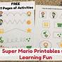 Super Mario Activity Sheets