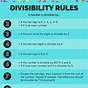 Rules Of Divisibility Worksheet