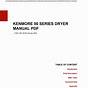 Kenmore 90 Series Dryer Manual