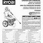 Ryobi 1600 Pressure Washer Manual