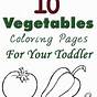 Printable Vegetables Worksheet For Kindergarten
