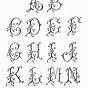 Printable Embroidery Letter Patterns