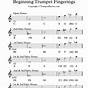 Trumpet Note Finger Chart