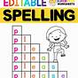 Free Printable Spelling Practice Sheets