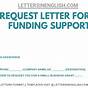 Requesting Funding Letter Sample