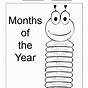 Kindergarten Months Of The Year Worksheets