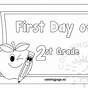 First Day Of Second Grade Coloring Page