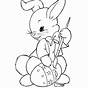 Printable Coloring Pages Easter Bunny