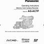 Panasonic Ag Ac160 Manual