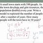 Exponential Function Word Problems Worksheet