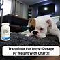 Trazodone For Dogs Dosage Chart