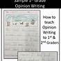 Opinion Writing For 2nd Grade