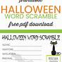 Printable Fun Activities Word Scramble