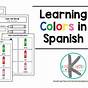 Colors In Spanish Worksheet