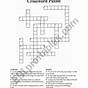 Printable Crossword Puzzles Sea Sports